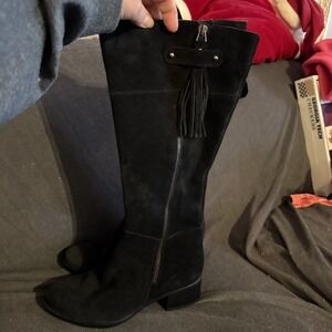 womens naturalizer Boots Black Size 6 Leather Suede